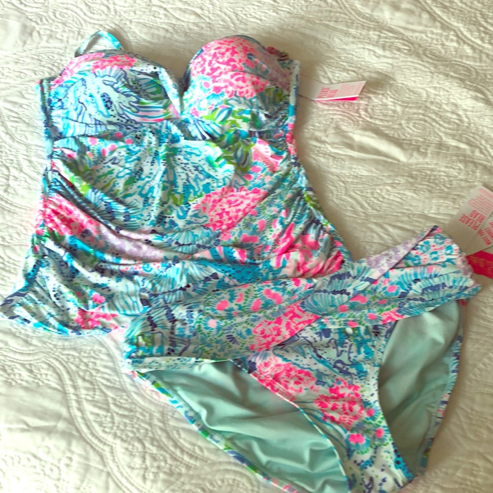 Lily Pulitzer Sink or Swim tanking set